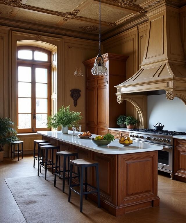 Cucina raffinata in una residenza storica di Roma